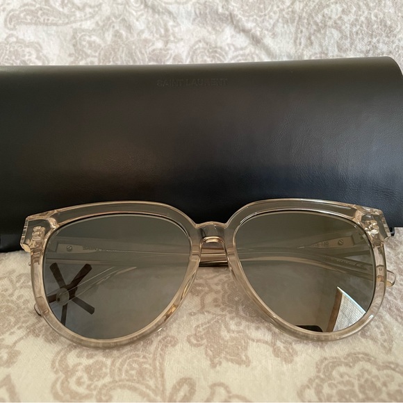 Clear Frame YSL Sunglasses with Original Case - Picture 6 of 15